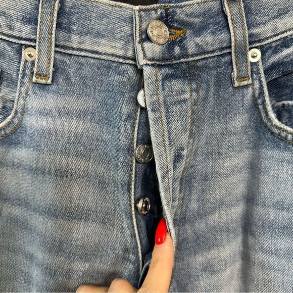 EB Denim Unraveled Two Tone Jeans - Picture 10 of 13